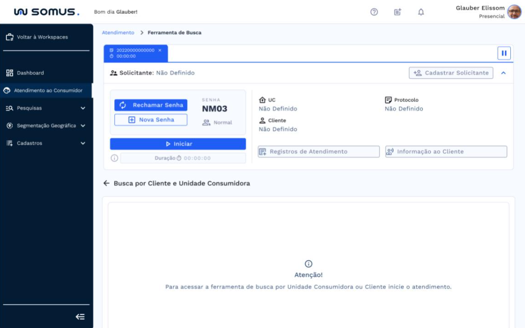 Barra de Atendimento