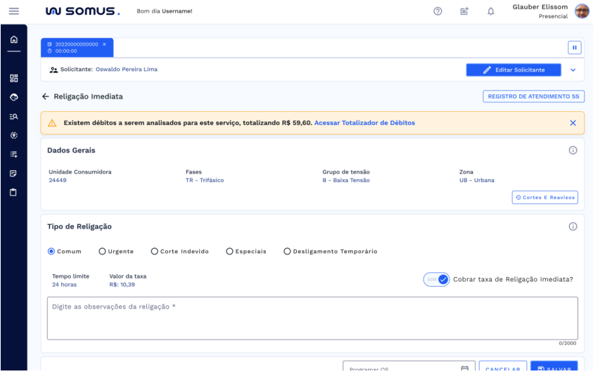 Religação Imediata - Cortes e Reavisos